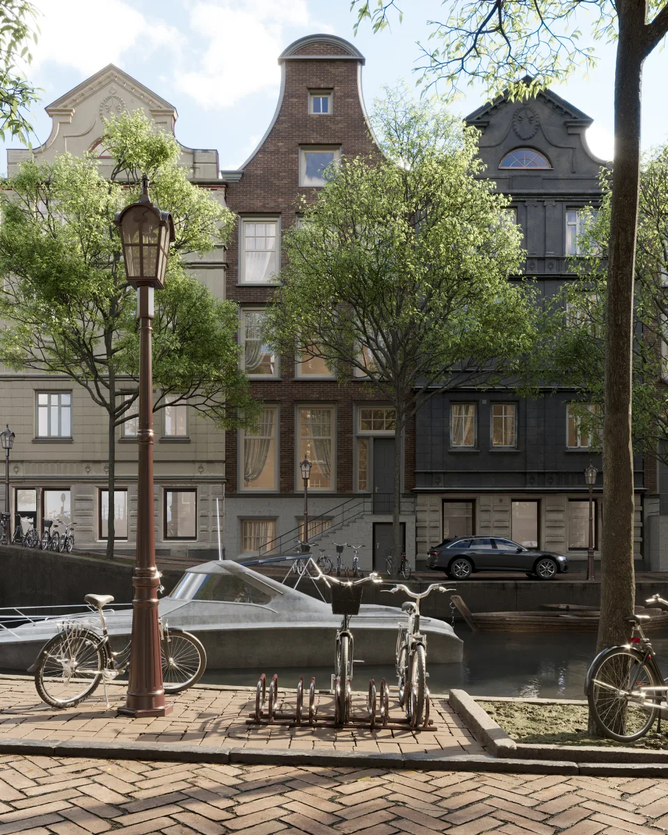 Amsterdam Canal Study final rendering, view 4