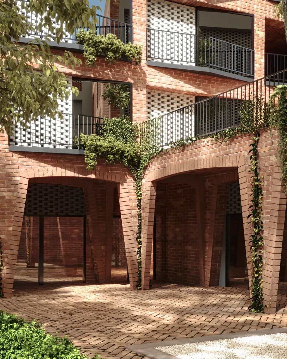 Brick Courtyard secondary view