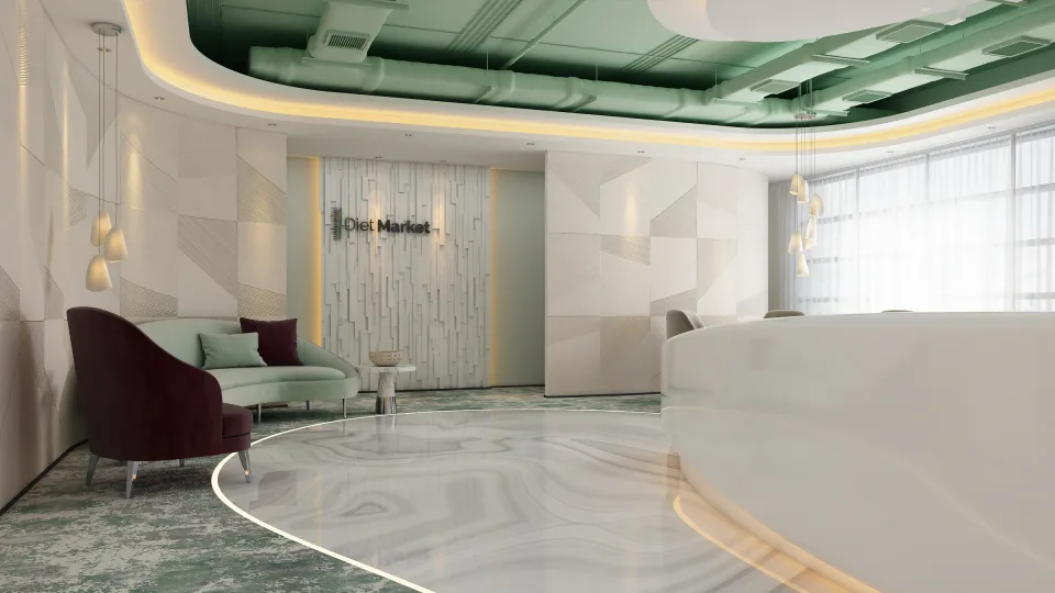Diet Market Office design visualization, view 4