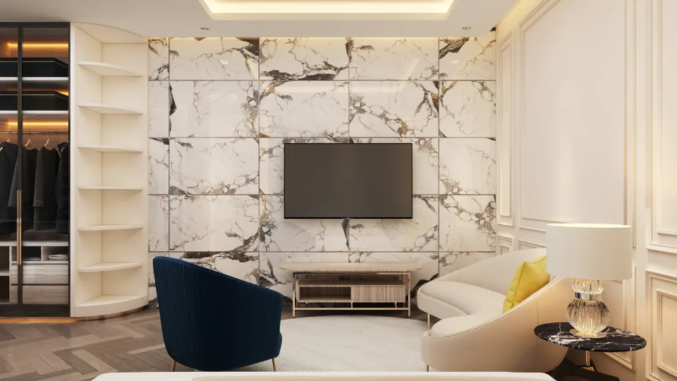 Master Bedroom Suite design visualization, view 2
