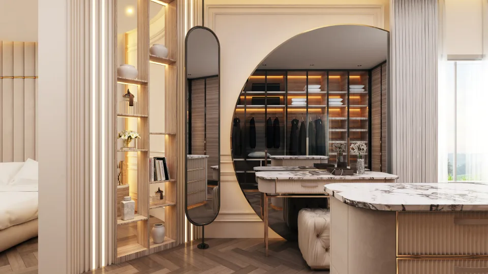 Master Bedroom Suite design visualization, view 3
