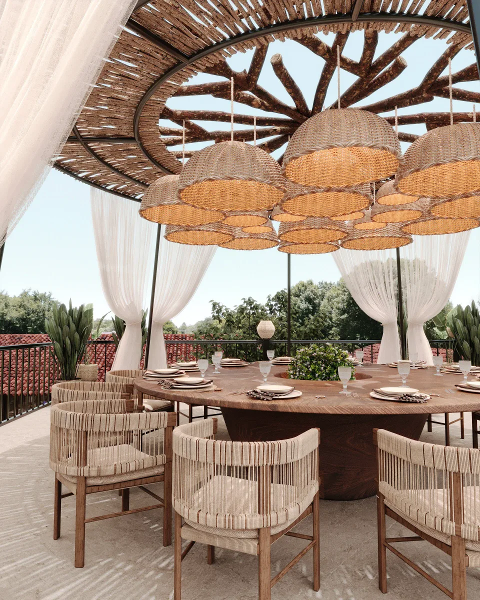 Rodha Farm café seating