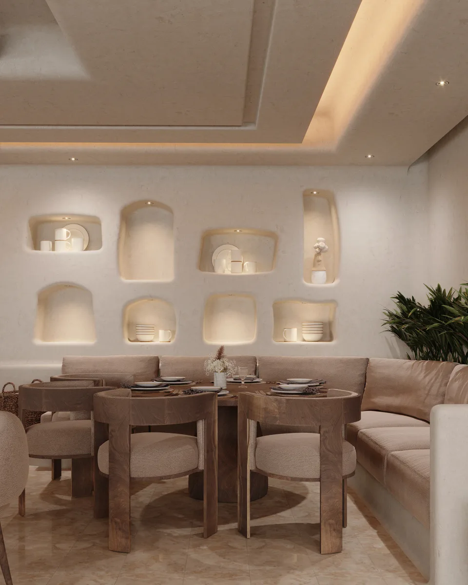 Rodha Farm restaurant material study